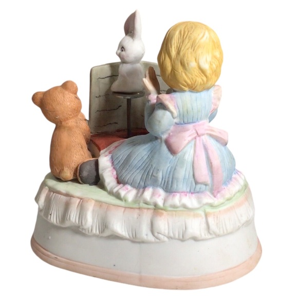 San Francisco Music Box Co Peter Rabbit Bedtime 
Porcelain Rotating Rabbit - Picture 4 of 6